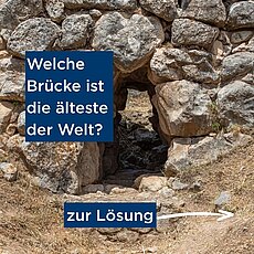 🌉 Quizzeit! Wisst ihr, welche Brücke die älteste der Welt ist? 🤔 Sie wurde vor 3.300 Jahren erbaut! #schmees_luehn #ge...