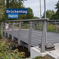 Donnerstag ist Brückentag – und heute befinden wir uns in Hamm! An der Fährstraße überspannt unsere Fuß- und Radwegbrück...
