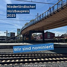 📸 Große Freude bei Schmees & Lühn: Wir wurden mit der Passerelle Zwolle für den niederländischen Holzbaupreis „National...