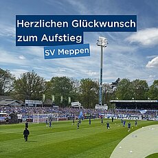 ⚽️ Der Aufstieg ist perfekt! 🔵⚪️ Was für eine Leistung! Wir gratulieren dem @sv_meppen1912 ganz herzlich zur Rückkehr i...