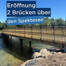 Grund zum Feiern: Nach dem Bau zweier von drei Brücken in Berlin Spandau stand nun die Eröffnung an! 🎉 Bei schönstem We...